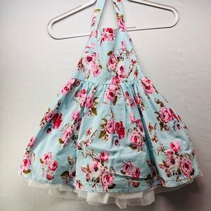 Miss‎ KG Kids Floral Dress - Light Blue and Pink